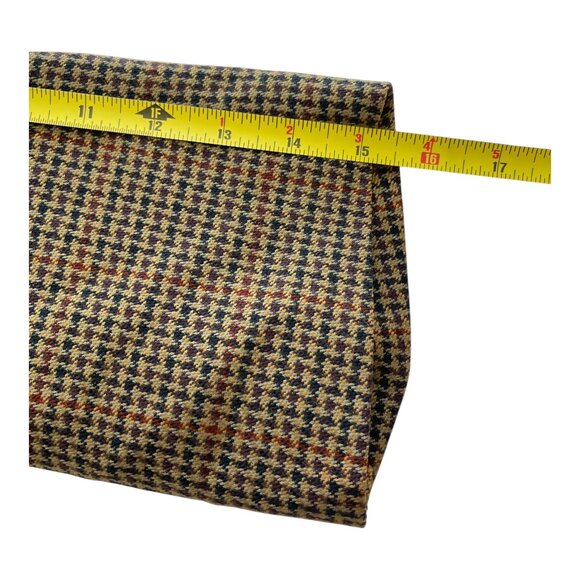 David G. Cotugno Mens 2 Button Silk Wool Blazer Jacket Beige Yellow Houndstooth - Picture 13 of 14